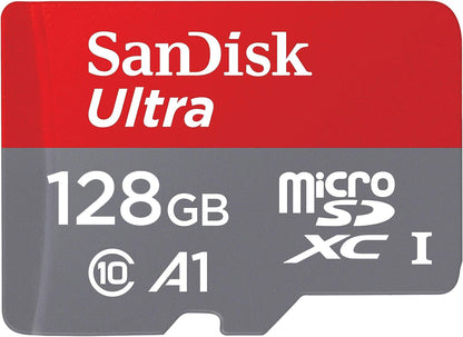 SanDisk Ultra Android A1 microSDXC minnekort, 128GB, Klasse 10 / UHS-1 U1 SDSQUAB-128G-GN6MN