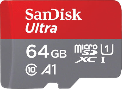 SanDisk Ultra Android A1 microSDXC minnekort, 64GB, Klasse 10 / UHS-1 U1 SDSQUAB-064G-GN6MN
