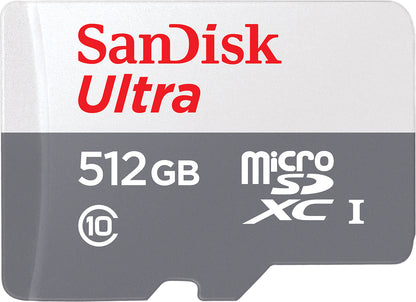 Minnekort microSDXC SanDisk Ultra, 512Gb, Klasse 10 SDSQUNR-512G-GN3MN