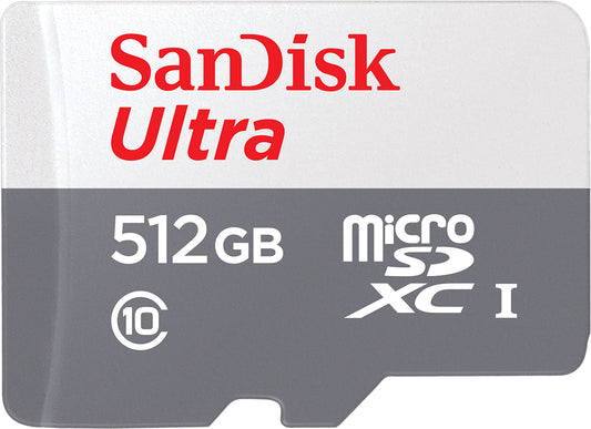 Minnekort microSDXC SanDisk Ultra, 512Gb, Klasse 10 SDSQUNR-512G-GN3MN