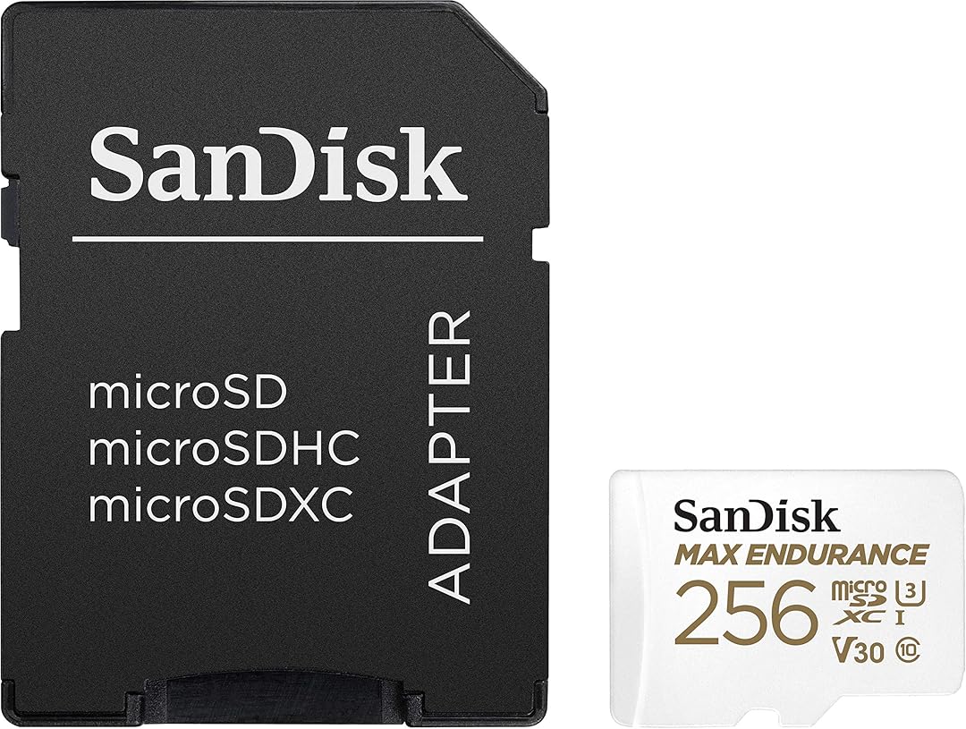 Minnekort microSDXC SanDisk MAX Endurance, 256Gb, Klasse 10 / UHS-1 U3, Med Adapter SDSQQVR-256G-GN6IA
