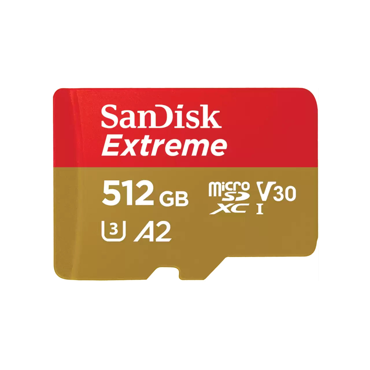 SanDisk Extreme microSDXC-minnekort, 512Gb, Klasse 10 / UHS-1 U3 SDSQXAV-512G-GN6MN