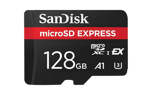 Minnekort microSDXC SanDisk Express, 128Gb, Klasse 10 / UHS-1 U3 SDSQXFN-128G-GN4NN