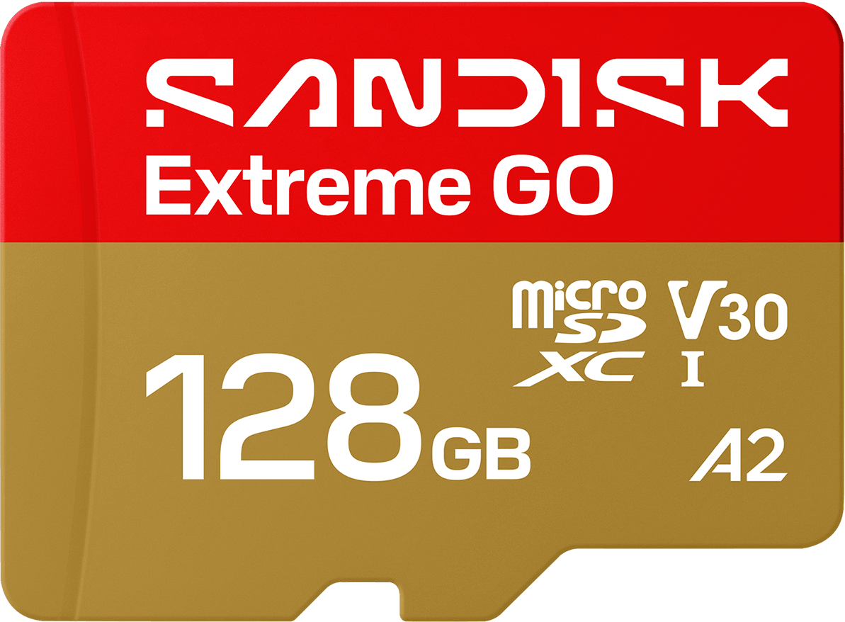 microSDXC SanDisk Extreme GO Android A2 minnekort, 128GB, Klasse 10 / UHS-1 U1 SDSQXGN-128G-GN6MN