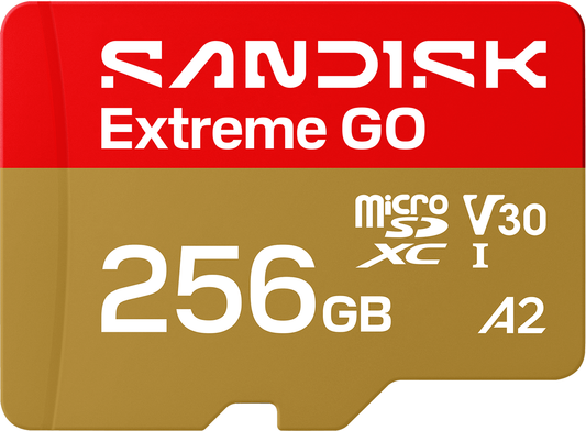 microSDXC SanDisk Extreme GO Android A2 minnekort, 256GB, Klasse 10 / UHS-1 U1 SDSQXGN-256G-GN6MN
