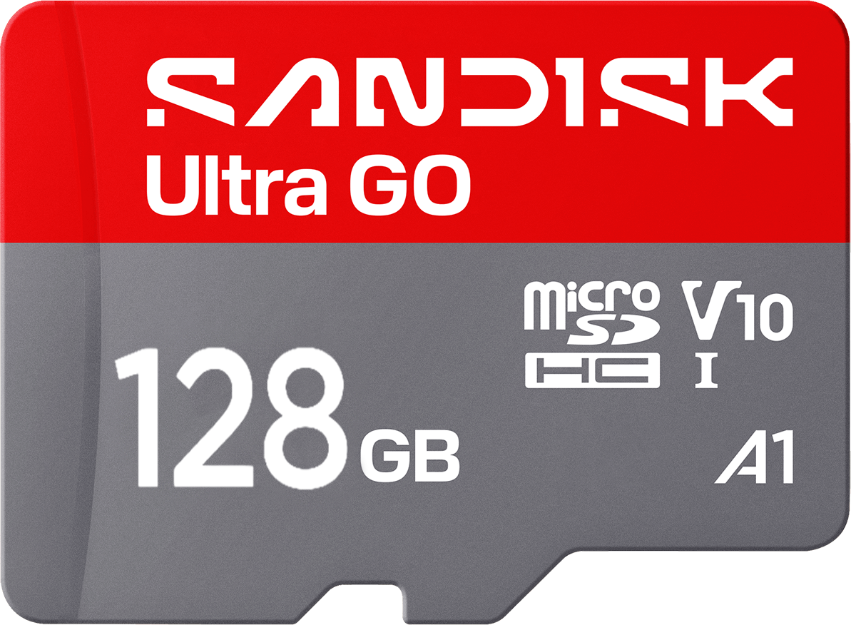 microSDXC SanDisk Ultra GO Android A1 minnekort, 128GB, Klasse 10 / UHS-1 U1 SDSQUGN-128G-GN6MN