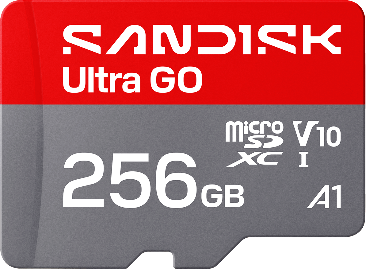 microSDXC-minnekort SanDisk Ultra GO Android A1, 256GB, Klasse 10 / UHS-1 U1 SDSQUGN-256G-GN6MN