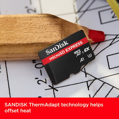 SanDisk Express microSDXC-minnekort, 512 GB, Klasse 10 / UHS-1 U3 SDSQXFN-512G-GN4NN