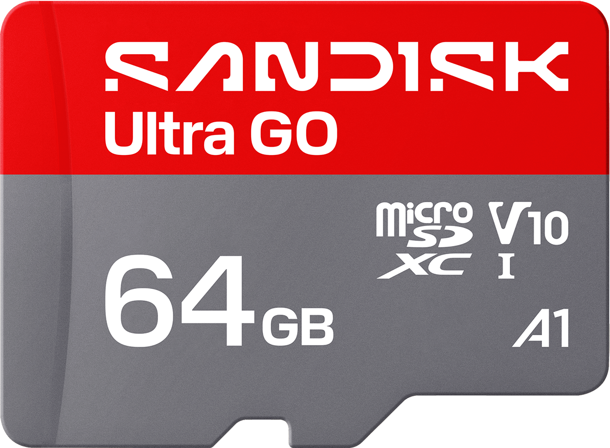 microSDXC SanDisk Ultra GO Android A1 minnekort, 64GB, Klasse 10 / UHS-1 U1 SDSQUGN-064G-GN6MN