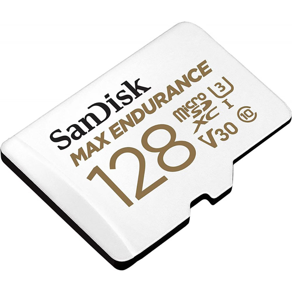 SanDisk MAX Endurance microSDXC-minnekort, 128GB, Klasse 10 / UHS-1 U3, med adapter SDSQQVR-128G-GN6IA