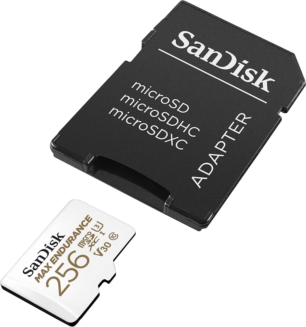 Minnekort microSDXC SanDisk MAX Endurance, 256Gb, Klasse 10 / UHS-1 U3, Med Adapter SDSQQVR-256G-GN6IA