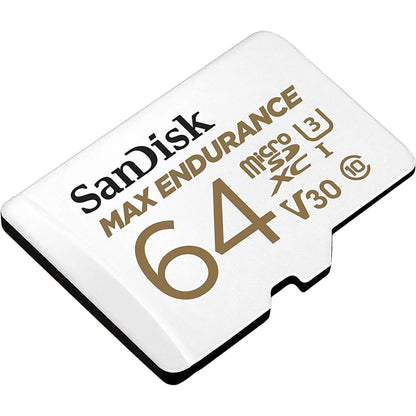 Minnekort microSDXC SanDisk MAX Endurance, 64Gb, Klasse 10 / UHS-1 U3, Med Adapter SDSQQVR-064G-GN6IA