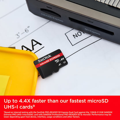 SanDisk Express microSDXC-minnekort, 512 GB, Klasse 10 / UHS-1 U3 SDSQXFN-512G-GN4NN