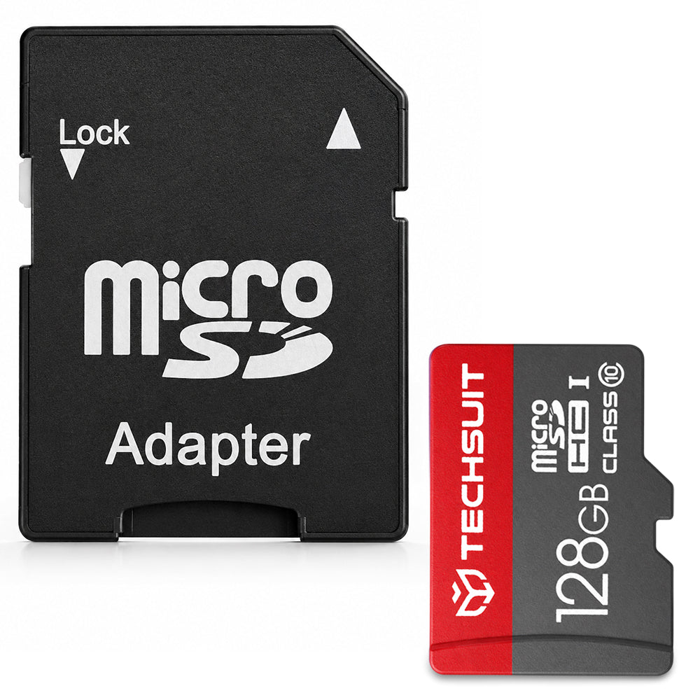 MicroSDXC-minnekort Techsuit THCM26, 128GB, Klasse 10, med adapter