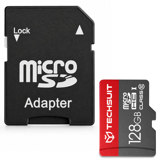MicroSDXC-minnekort Techsuit THCM26, 128GB, Klasse 10, med adapter