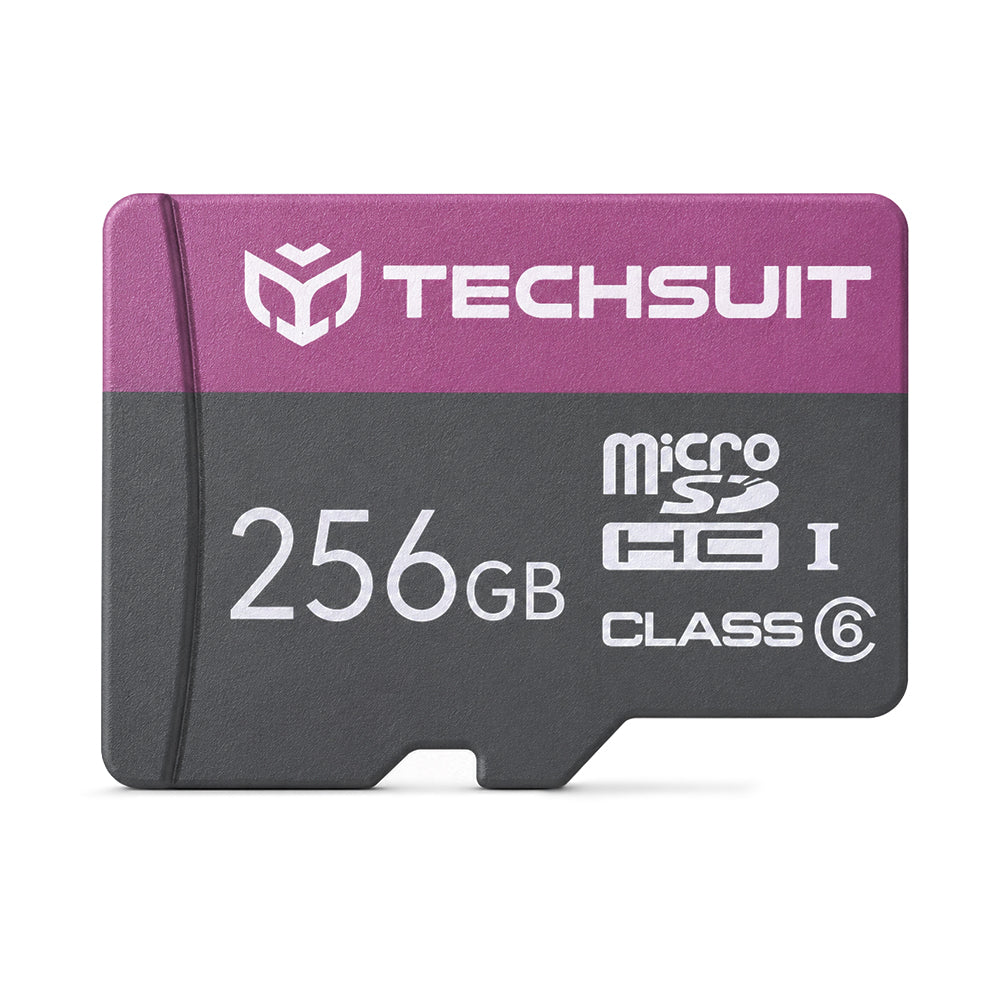 microSDXC-minnekort Techsuit THCM27, 256Gb, Klasse 6, med adapter