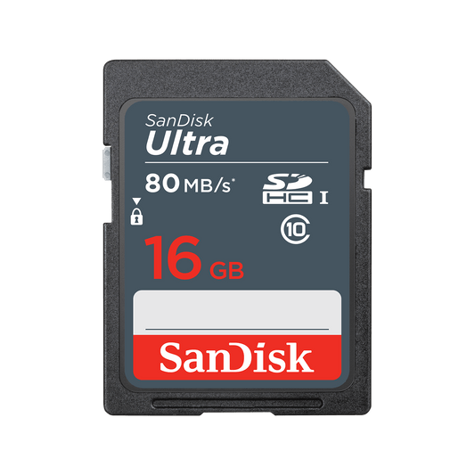 SDHC SanDisk Ultra minnekort, 16GB, Klasse 10 SDSDUNS-016G-GN3IN