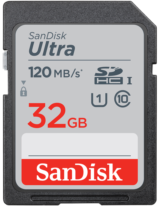 SDHC-minnekort SanDisk Ultra, 32GB, Klasse 10 / UHS-1 U1 SDSDUN4-032G-GN6IN