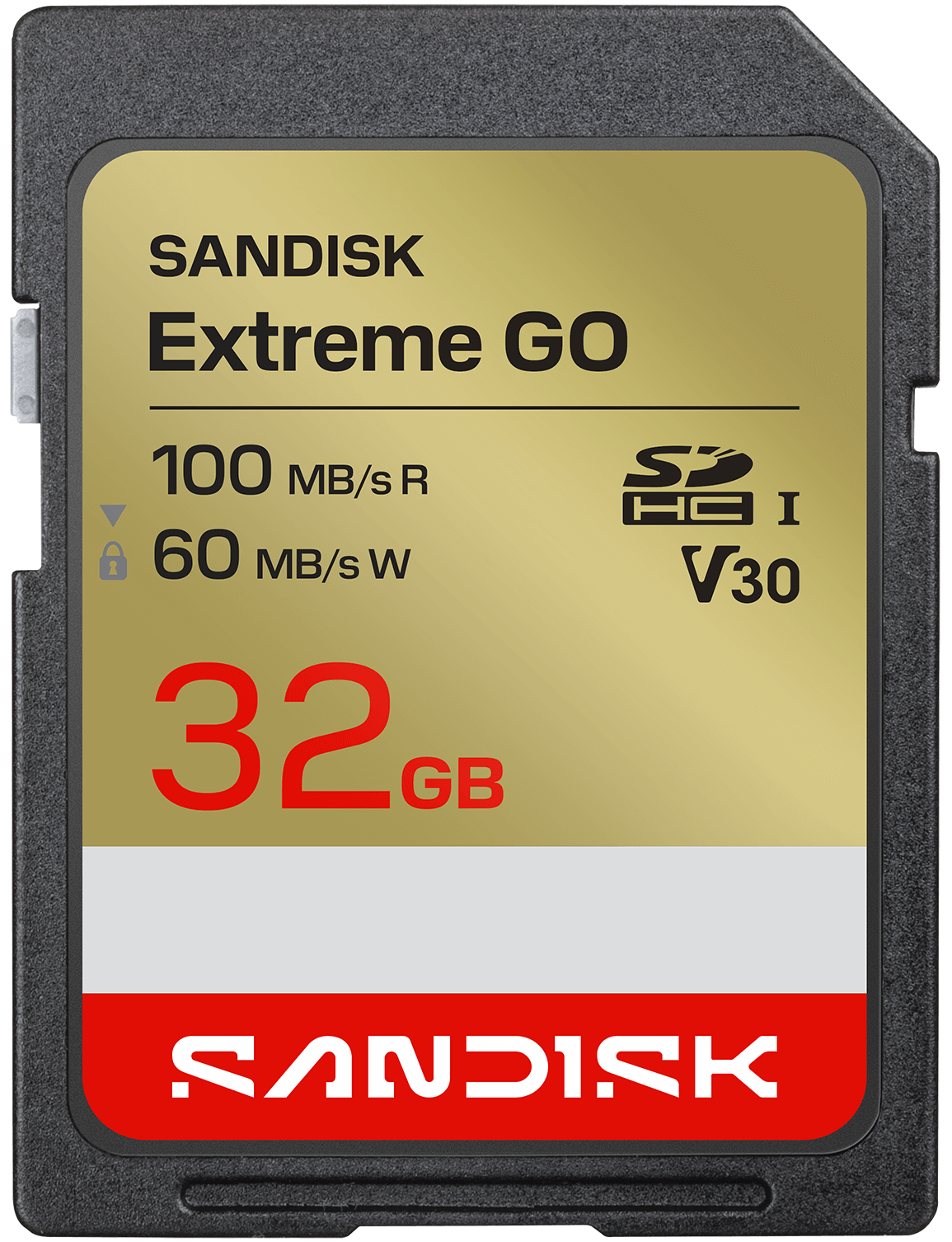 SDHC-minnekort SanDisk Extreme Go, 32GB, Klasse 10 / UHS-1 U1 SDSDXGN-032G-GNCIN