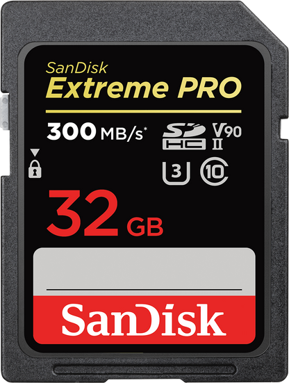 SDHC-minnekort SanDisk Extreme Pro, 32GB, Klasse 10 / UHS-1 U3 SDSDXXO-032G-GN4IN
