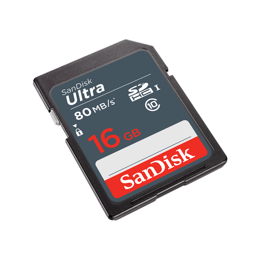 SDHC SanDisk Ultra minnekort, 16GB, Klasse 10 SDSDUNS-016G-GN3IN