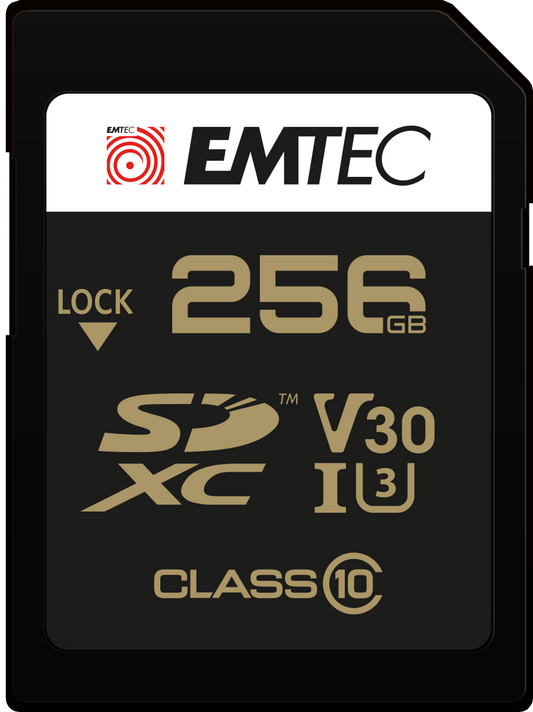 SDXC-minnekort Emtec SpeedIn Pro, 256Gb, Klasse 10 / UHS-1 U3 ECMSD256GXC10SP