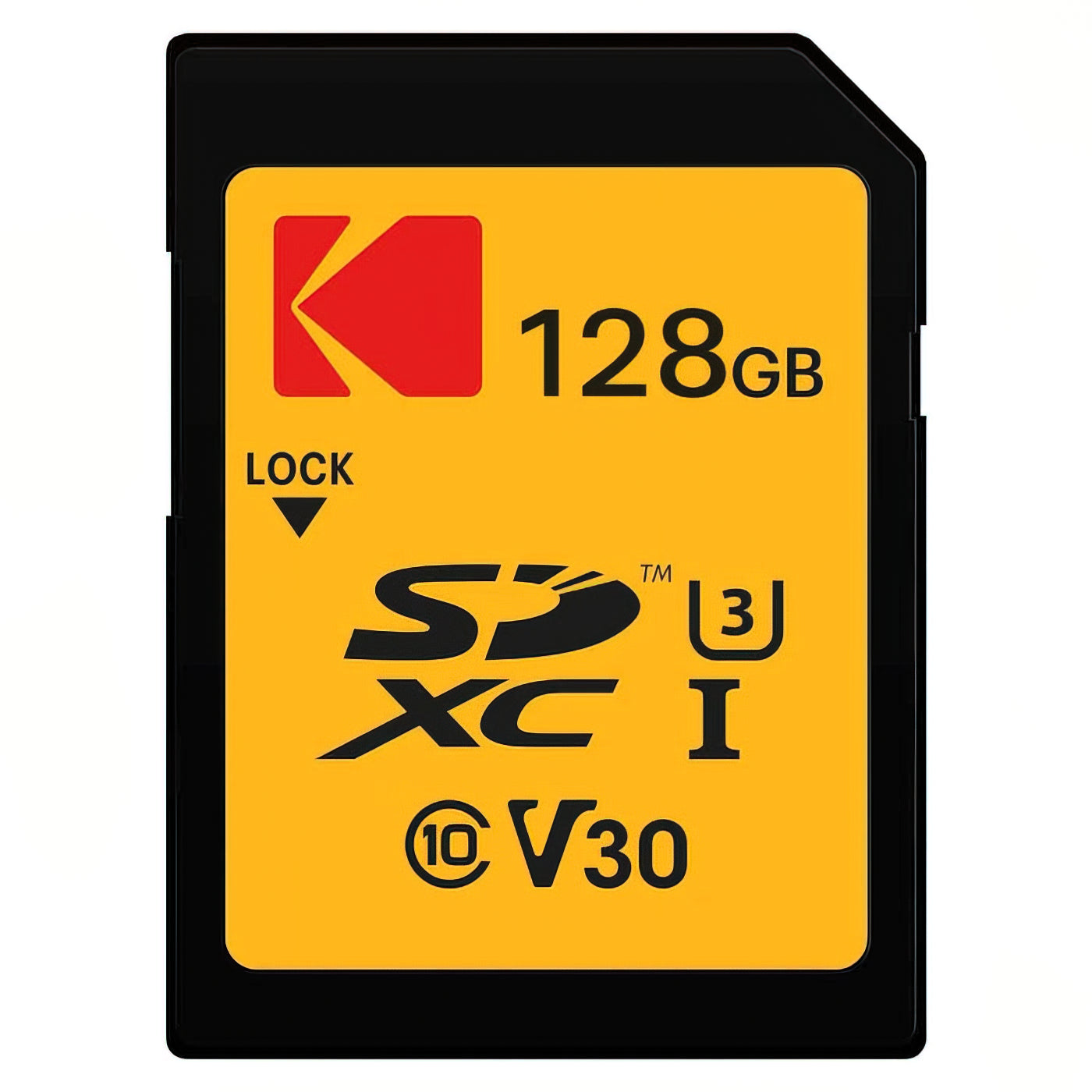 Kodak SDXC Minnekort, 128Gb, Klasse 10 / UHS-1 U3 EKMSD128GXC10HPRK