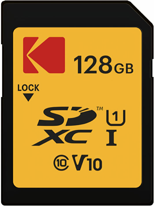 SDXC-minnekort Kodak Premium Performance, 128GB, Klasse 10 / UHS-1 U1 EKMSD128GXC10K