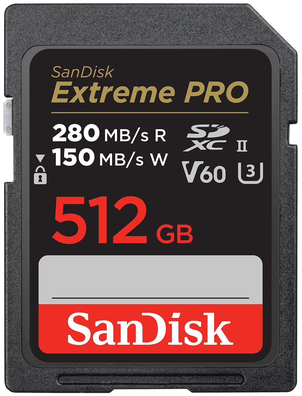 SanDisk Extreme Pro SDXC-minnekort, 512GB, Klasse 10 / UHS-2 U3 SDSDXEP-512G-GN4IN