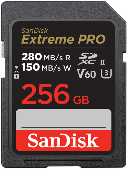 SDXC-minnekort SanDisk Extreme Pro, 256GB, Klasse 10 / UHS-2 U3 SDSDXEP-256G-GN4IN