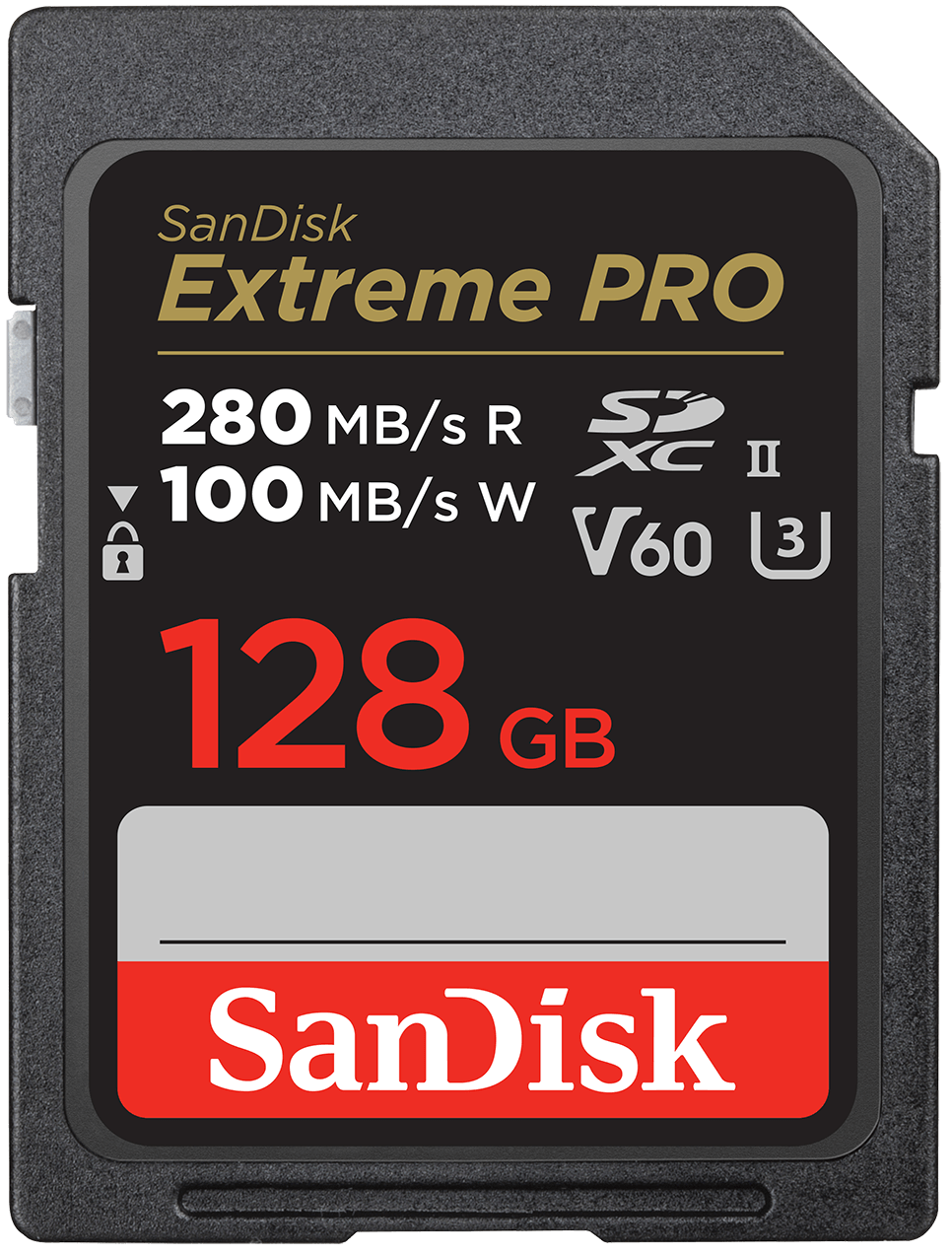 SDXC-minnekort SanDisk Extreme Pro, 128GB, Klasse 10 / UHS-2 U3 SDSDXEP-128G-GN4IN
