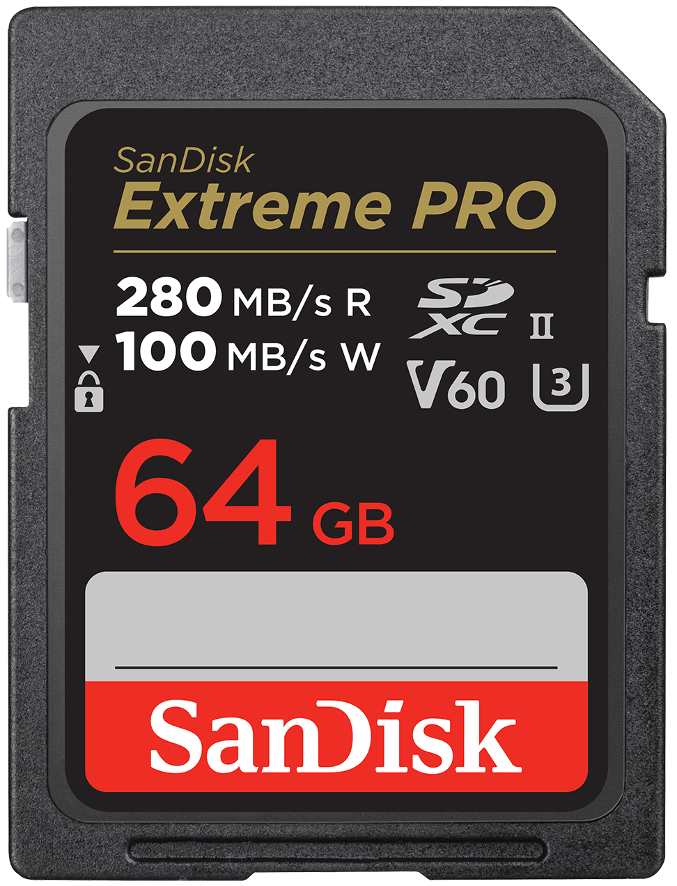 SDXC-minnekort SanDisk Extreme Pro, 64GB, Klasse 10 / UHS-2 U3 SDSDXEP-064G-GN4IN