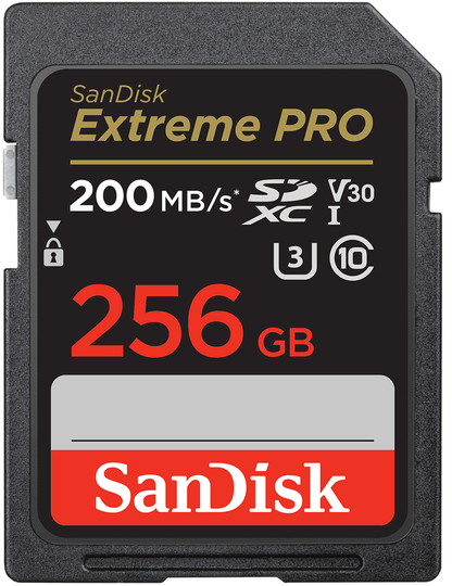 SDXC-minnekort SanDisk Extreme Pro, 256GB, Klasse 10 / UHS-1 U3 SDSDXXD-256G-GN4IN