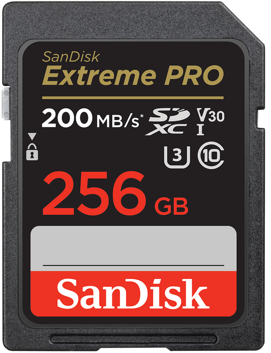 SDXC-minnekort SanDisk Extreme Pro, 256GB, Klasse 10 / UHS-1 U3 SDSDXXD-256G-GN4IN