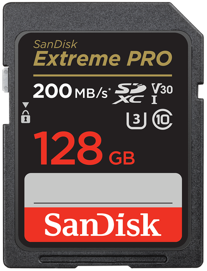 SDXC Minnekort SanDisk Extreme Pro, 128Gb, Klasse 10 / UHS-1 U3 SDSDXXD-128G-GN4IN