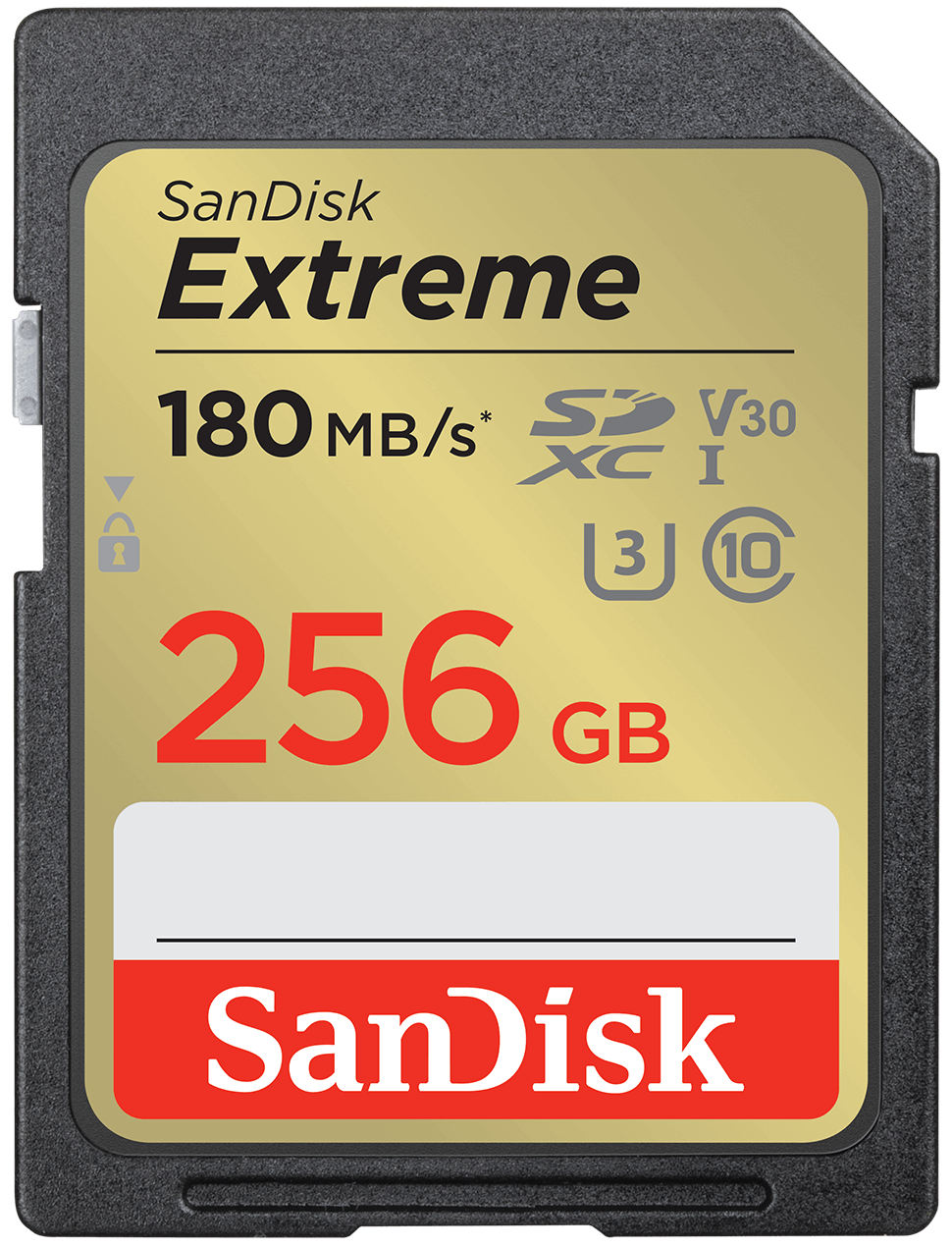 SanDisk Extreme SDXC-minnekort, 256GB, Klasse 10 / UHS-1 U3 SDSDXVV-256G-GNCIN