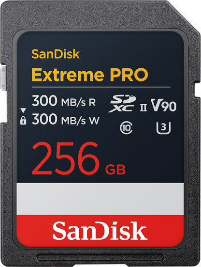 SDXC-minnekort SanDisk Extreme Pro, 256Gb, Klasse 10 / UHS-2 U3 SDSDXDM-256G-GN4IN