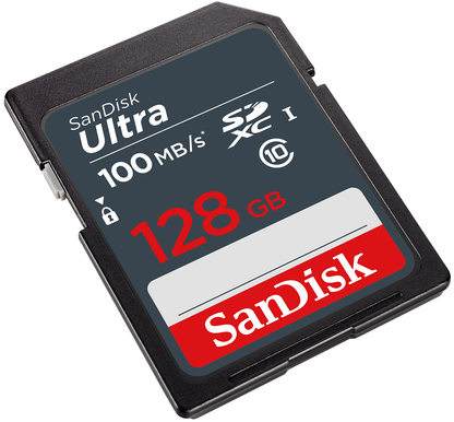 SDXC SanDisk Ultra minnekort, 128GB, Klasse 10 SDSDUNR-128G-GN3IN