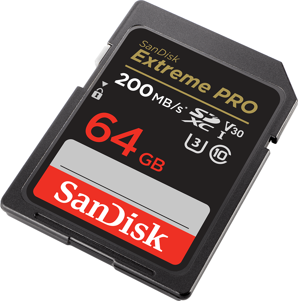 SDXC-minnekort SanDisk Extreme Pro, 64Gb, Klasse 10 / UHS-1 U3 SDSDXXU-064G-GN4IN