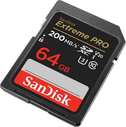 SDXC-minnekort SanDisk Extreme Pro, 64Gb, Klasse 10 / UHS-1 U3 SDSDXXU-064G-GN4IN