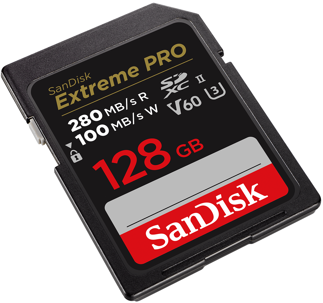 SDXC-minnekort SanDisk Extreme Pro, 128GB, Klasse 10 / UHS-2 U3 SDSDXEP-128G-GN4IN
