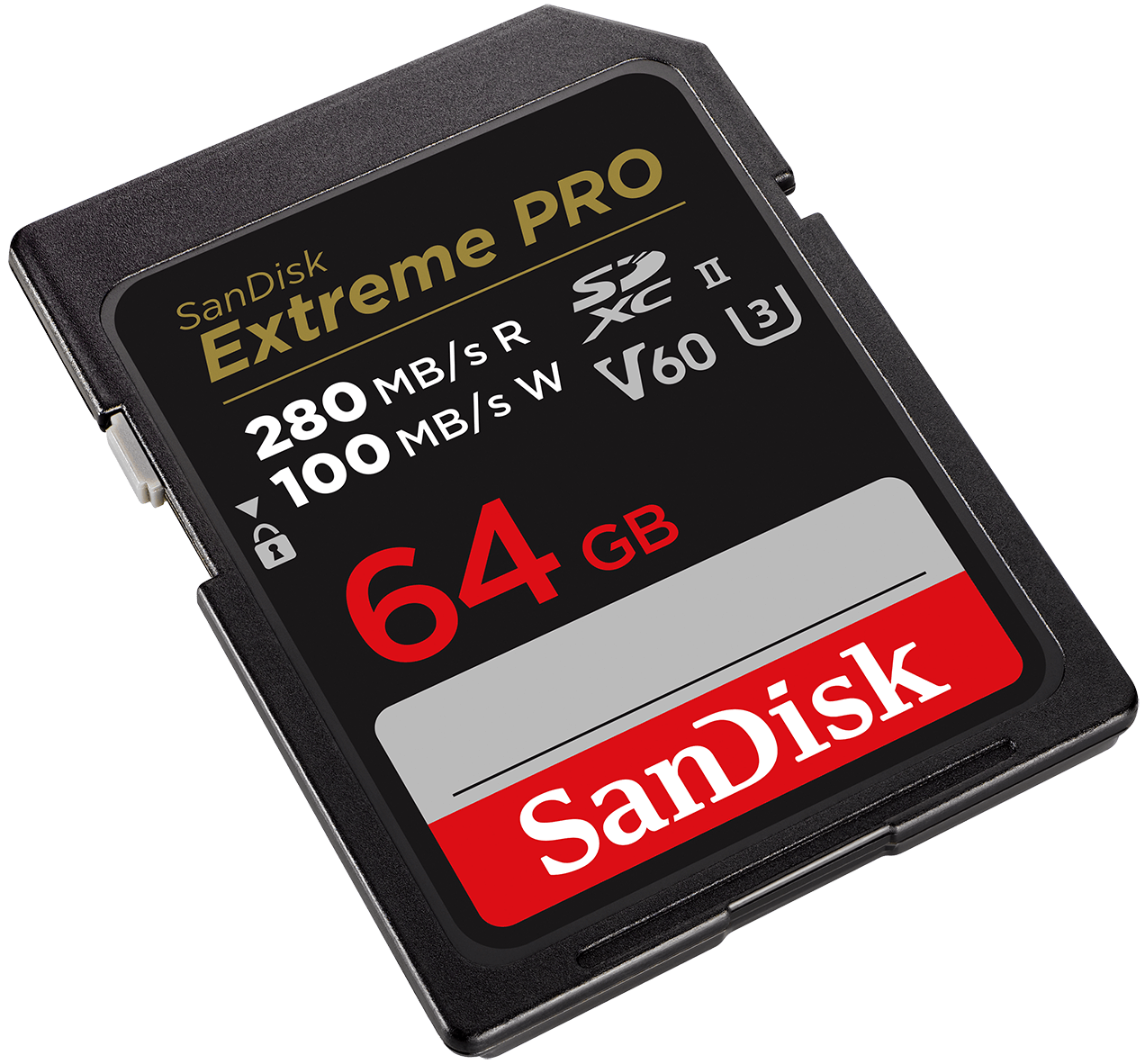 SDXC-minnekort SanDisk Extreme Pro, 64GB, Klasse 10 / UHS-2 U3 SDSDXEP-064G-GN4IN