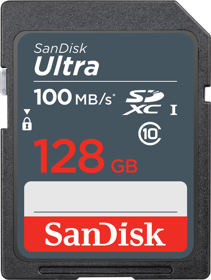 SDXC SanDisk Ultra minnekort, 128GB, Klasse 10 SDSDUNR-128G-GN3IN