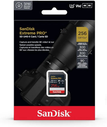 SDXC-minnekort SanDisk Extreme Pro, 256Gb, Klasse 10 / UHS-2 U3 SDSDXDM-256G-GN4IN
