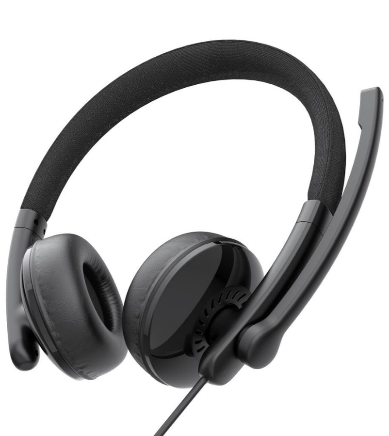 Call Center-hodesett USB-C / USB-A EMEET GeniusCall HS50, svart
