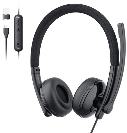 Call Center-hodesett USB-C / USB-A EMEET GeniusCall HS50, svart