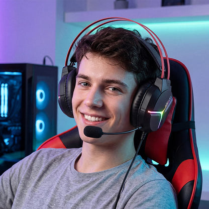 Gamingheadset 3,5 mm Acefast H16, RGB, 2 m, Svart