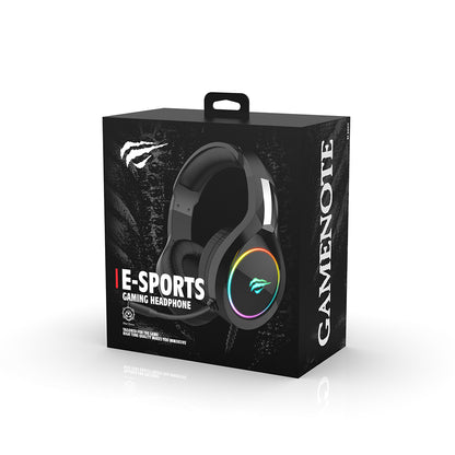 Gaming-hodetelefoner 3.5mm HAVIT H2002D, 2m, Lilla