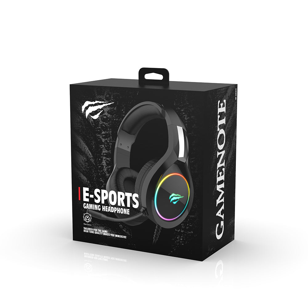 Gaming-hodetelefoner 3.5mm HAVIT H2002D, 2m, Rosa