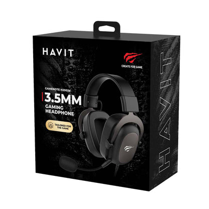Gaming-hodetelefoner 3.5mm HAVIT H2002D, 2m, Grønne